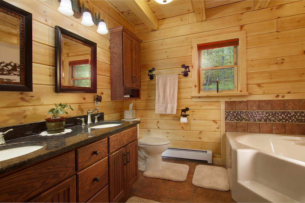Engineered Log Home - Custom Design - Salle de Bain - Autres périmètres ...