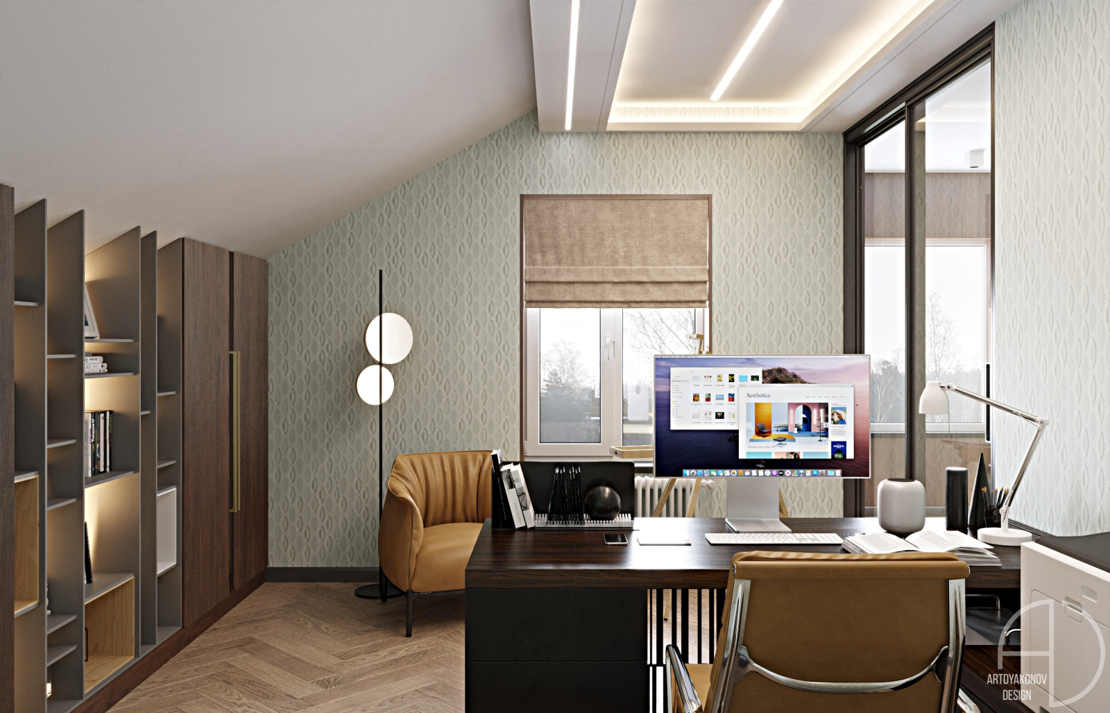 Дизайн интерьера загородного дома. Поселок Зеркальный 250 м2