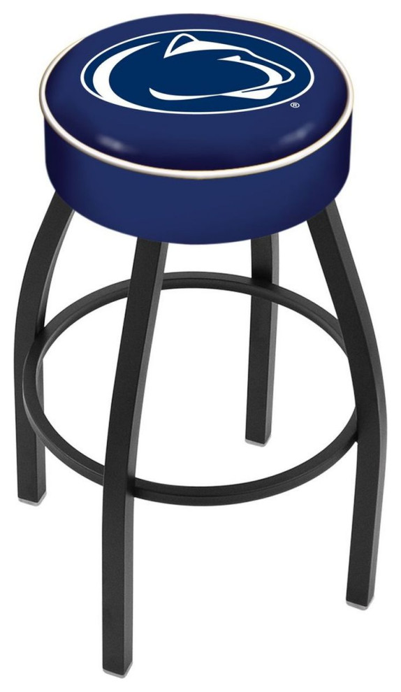 Holland L8B1 Penn State 30" Swivel Bar Stool Black Contemporary