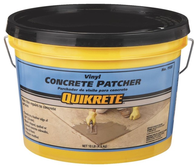 Quikrete® 113311 Commercial Grade Vinyl Concrete Patcher, 10 Lbs, Gray