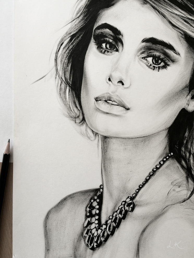 Черная гуашь; «сухая кисть»