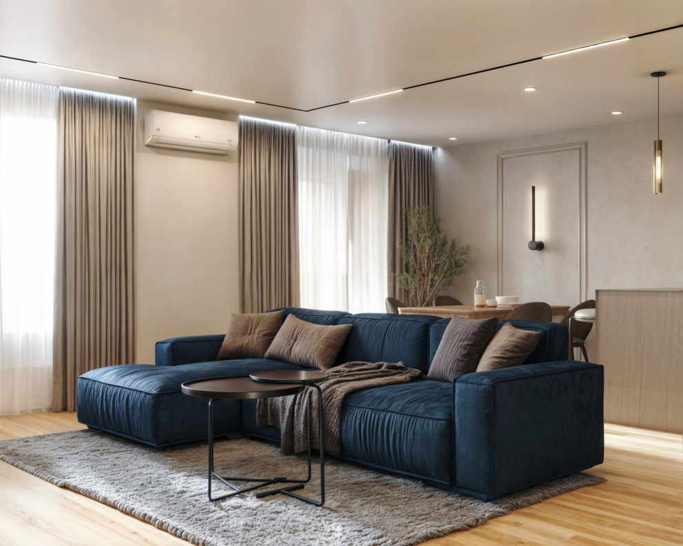 Дизайн-проект 3х комнатной квартиры в ЖК ОЗОН, площадью 98 м2