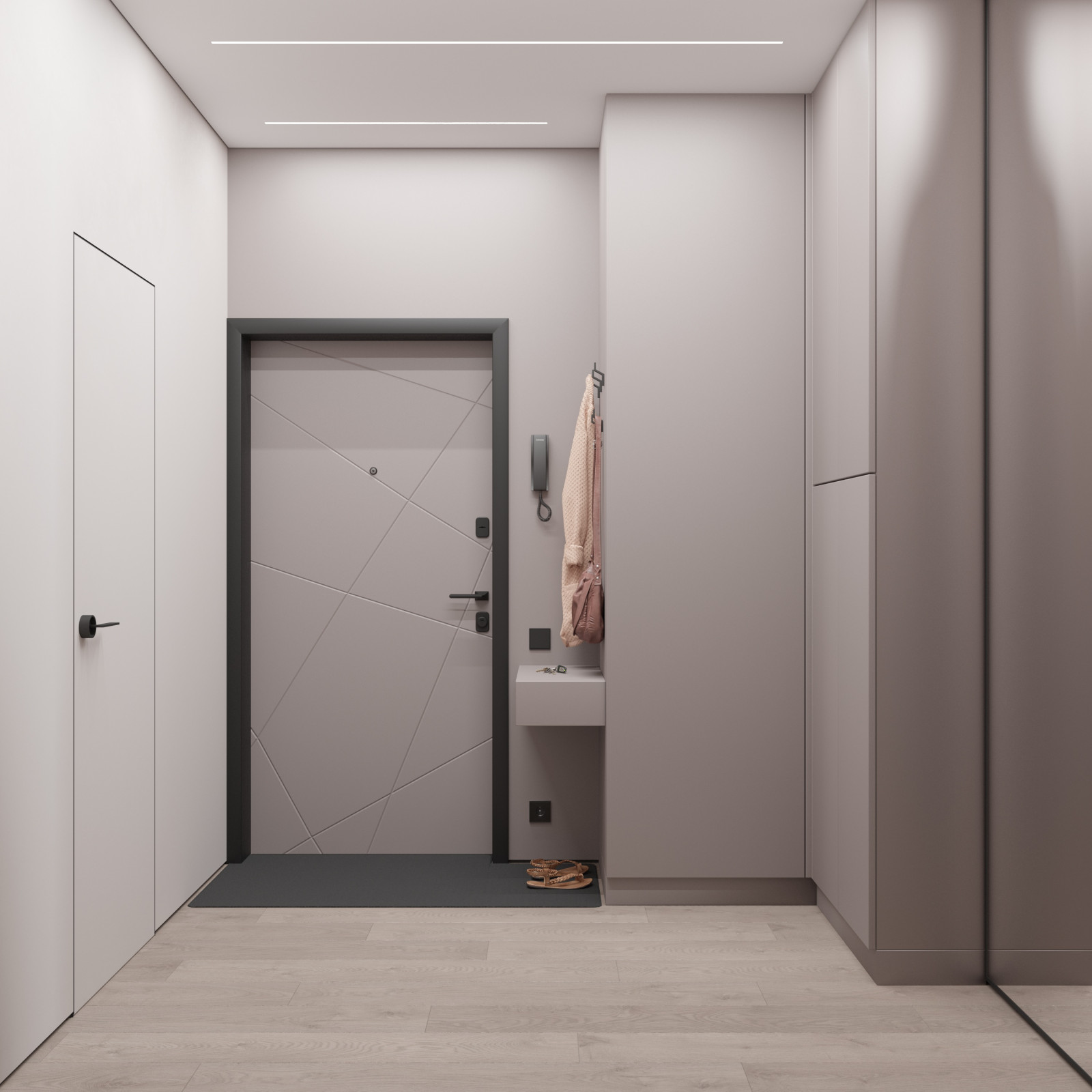 Стильная прихожая в маленькой квартире