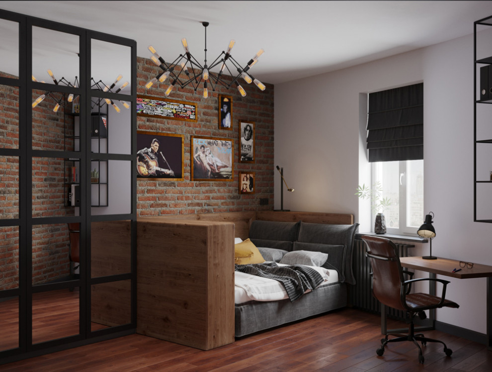 Комната для подростка в стиле лофт