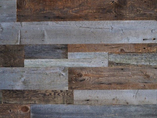 Reclaimed Wood Wall Paneling, Brown and Gray, 20 sq. ft. - Rustic - Wall  Panels - by East Coast Rustic | Houzz