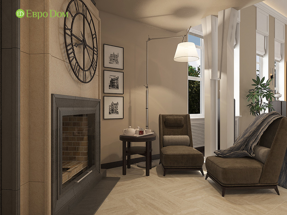 Дизайн интерьера коттеджа 490 кв. м в современном стиле