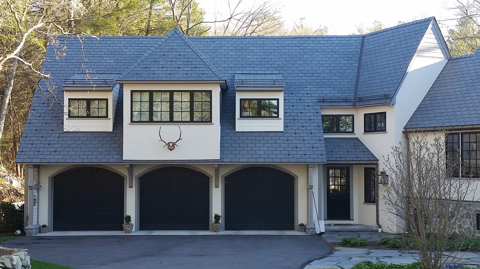 Garage Addition with Living Space Above - Traditional - Garage - Boston