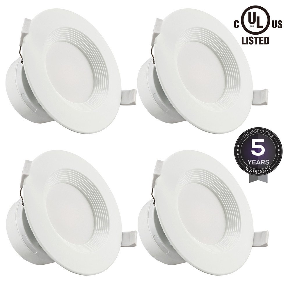 4 PACK 4 Inch LED Recessed Downlight with Junction Box, Soft White