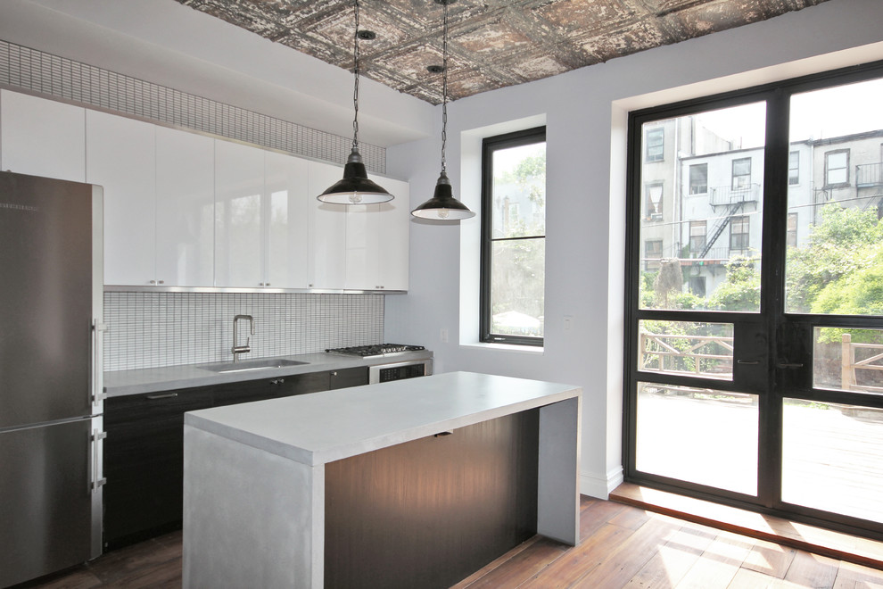 This is an example of an industrial kitchen in New York.