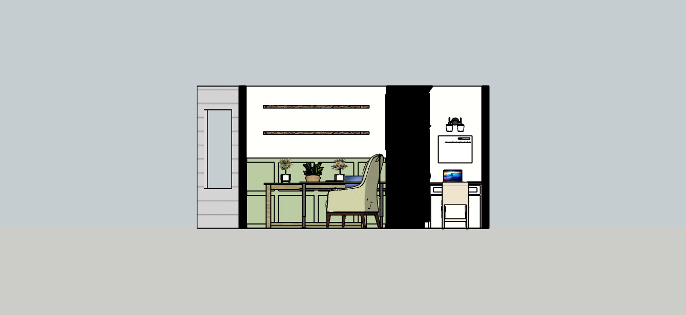 Dinning Room Reno into Home Office/Walk-in Pantry