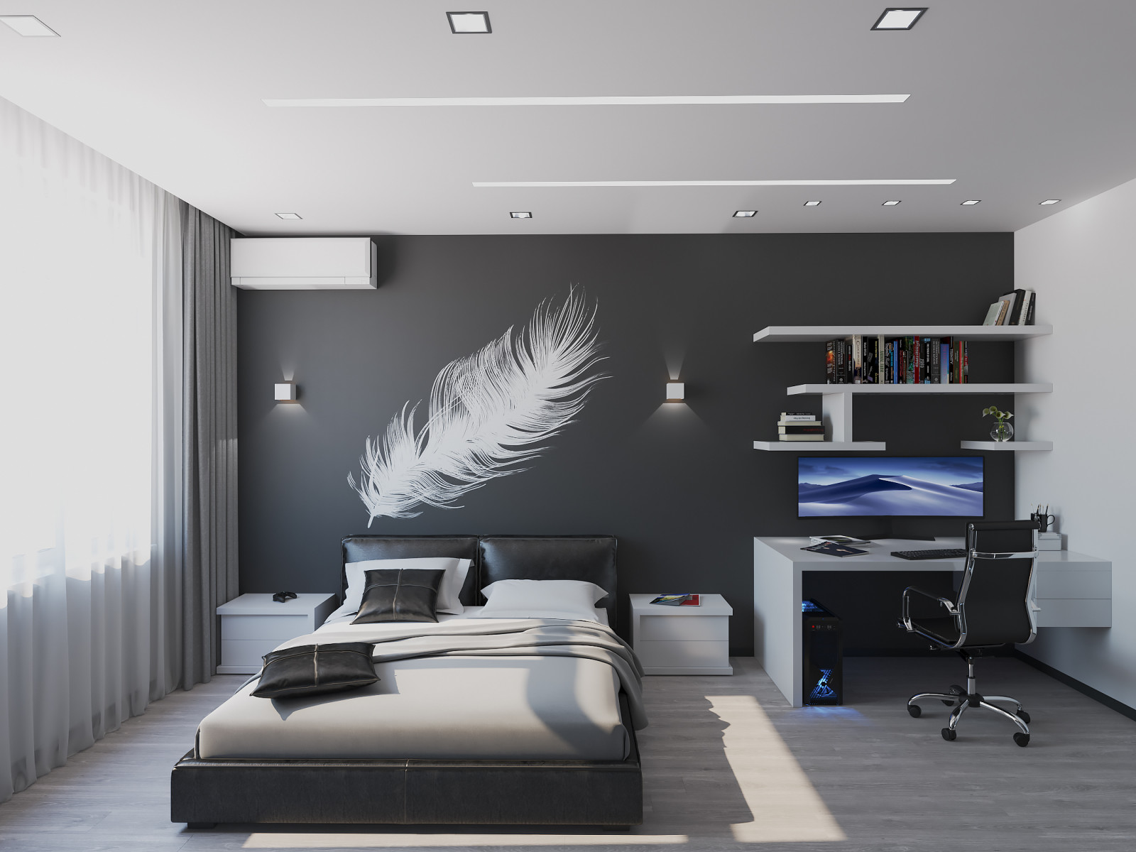 Современный интерьер с японскими мотивами