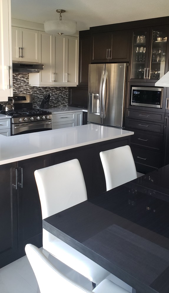 Example of a trendy kitchen design in Vancouver