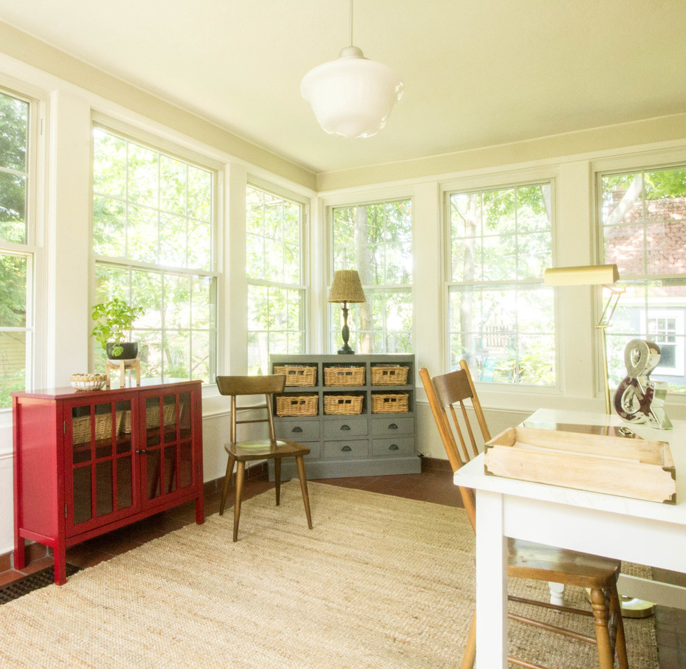 Country home office photo in New York