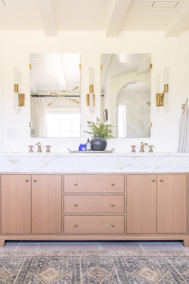 Rift White Oak Bathroom remodel - Transitional - Bathroom - Other - by ...