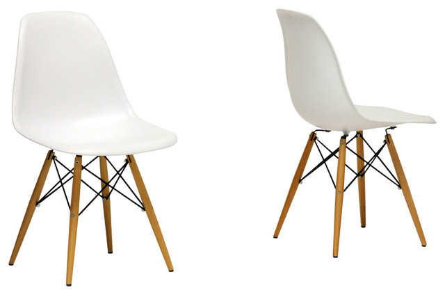 Azzo Plastic Side Chairs, Set of 2