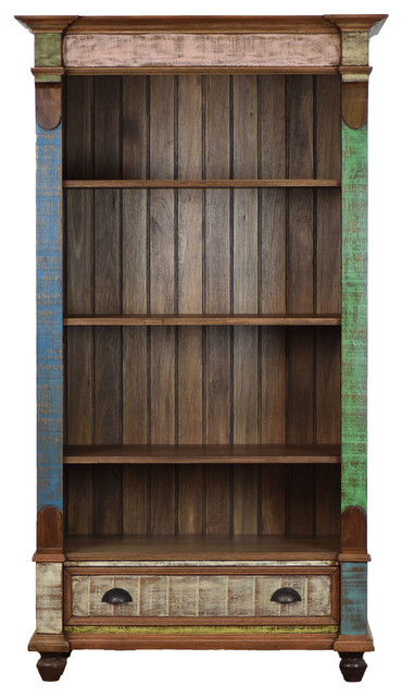 Tinted Reclaimed Wood Bookcase