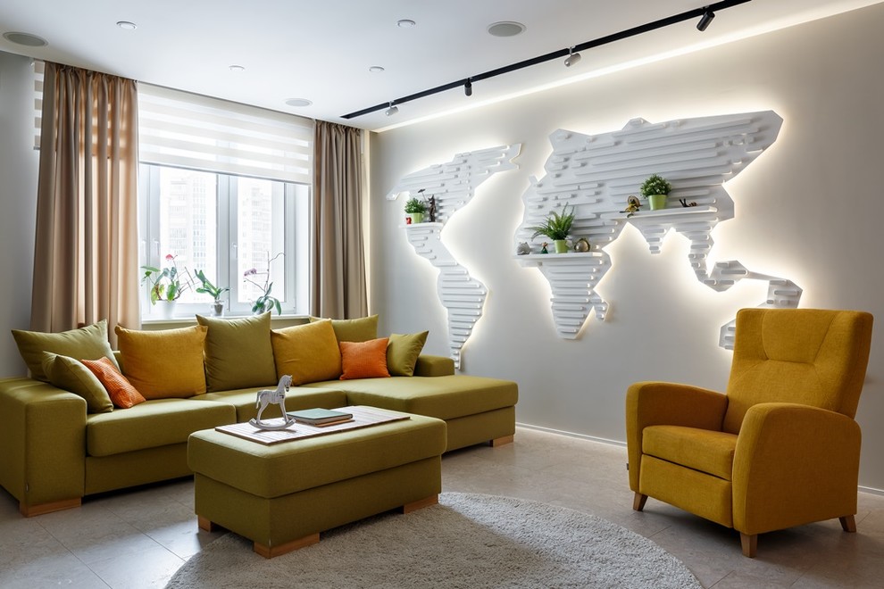 Яркое решение для минималистичного интерьера