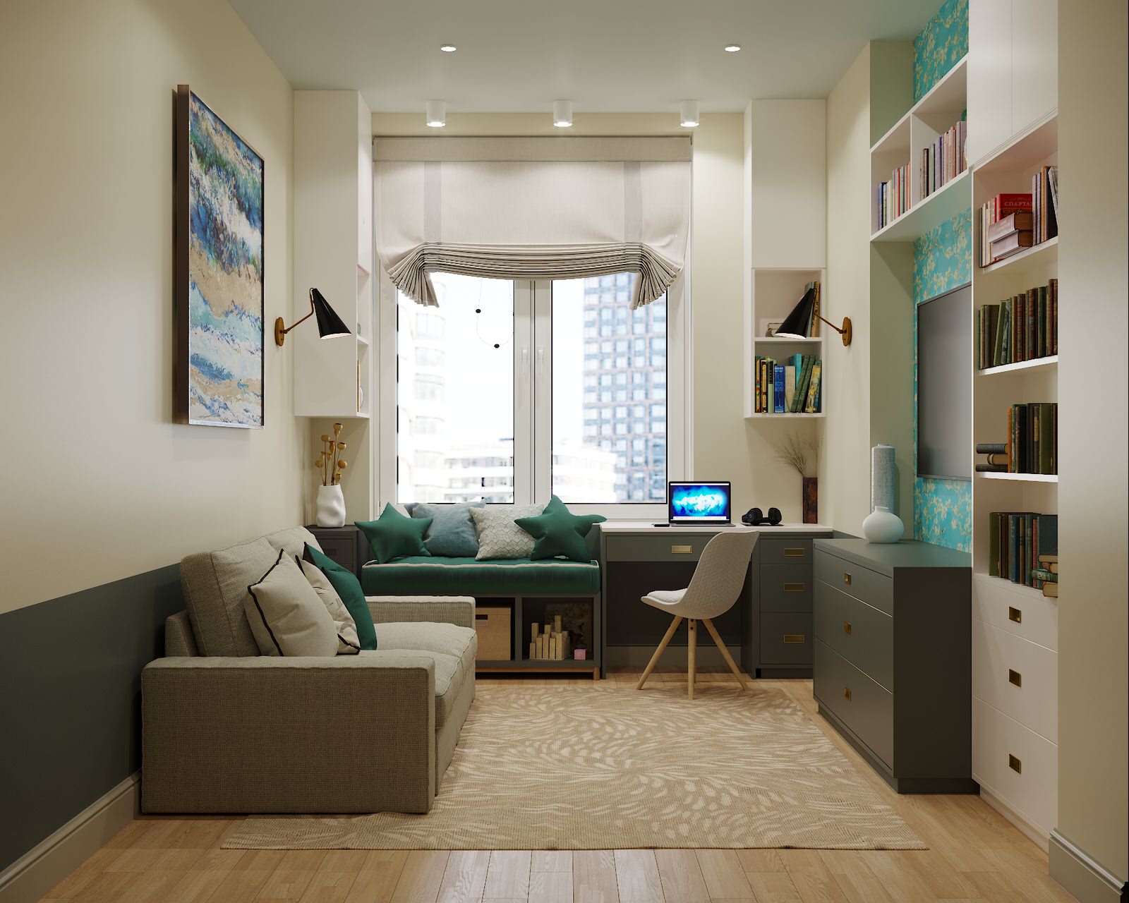 Визуализация интерьера квартиры в ЖК Символ г.Москва