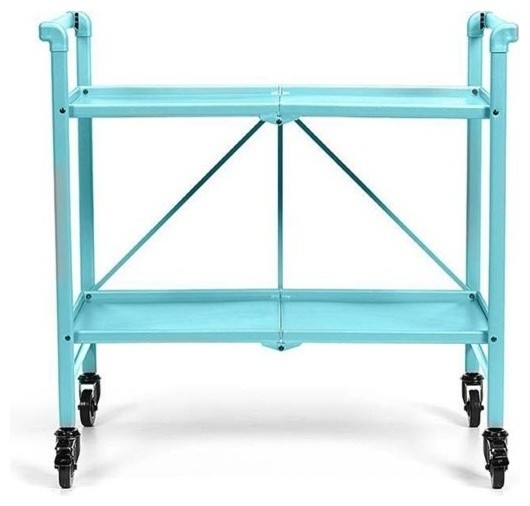 Contemporary Bar Carts For Your Home Houzz Cosco Smartfold Folding Serving Bar Cart Silver Carts