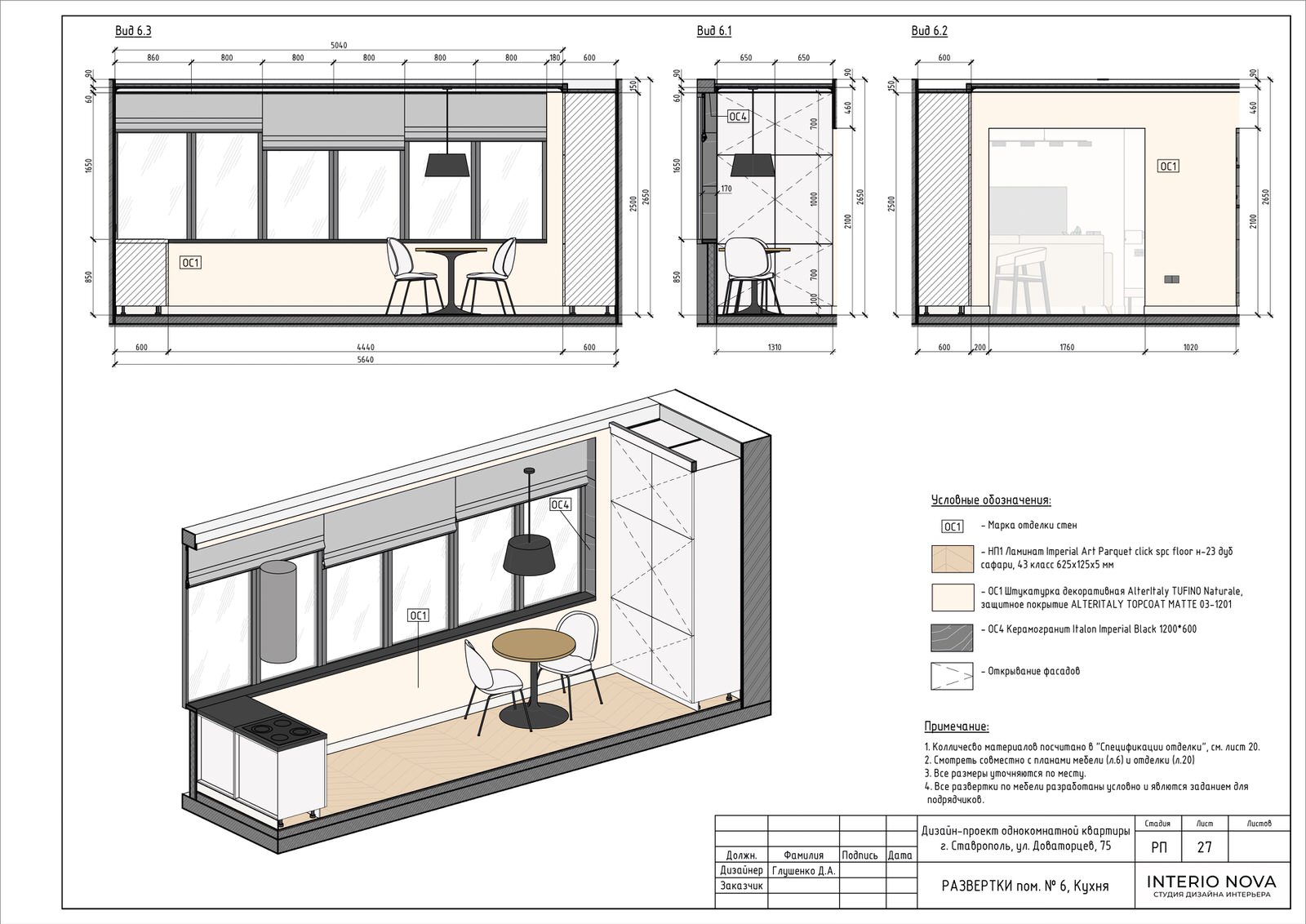 Дизайн-проект квартиры в современном стиле