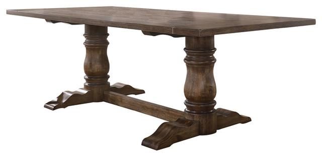 Ellen Antique Natural Oak Dining Table