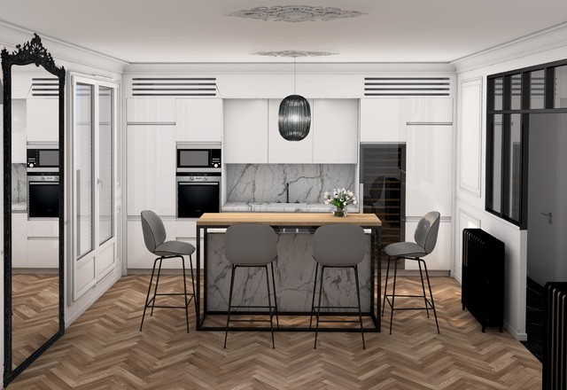 Perspective transitional-rendering