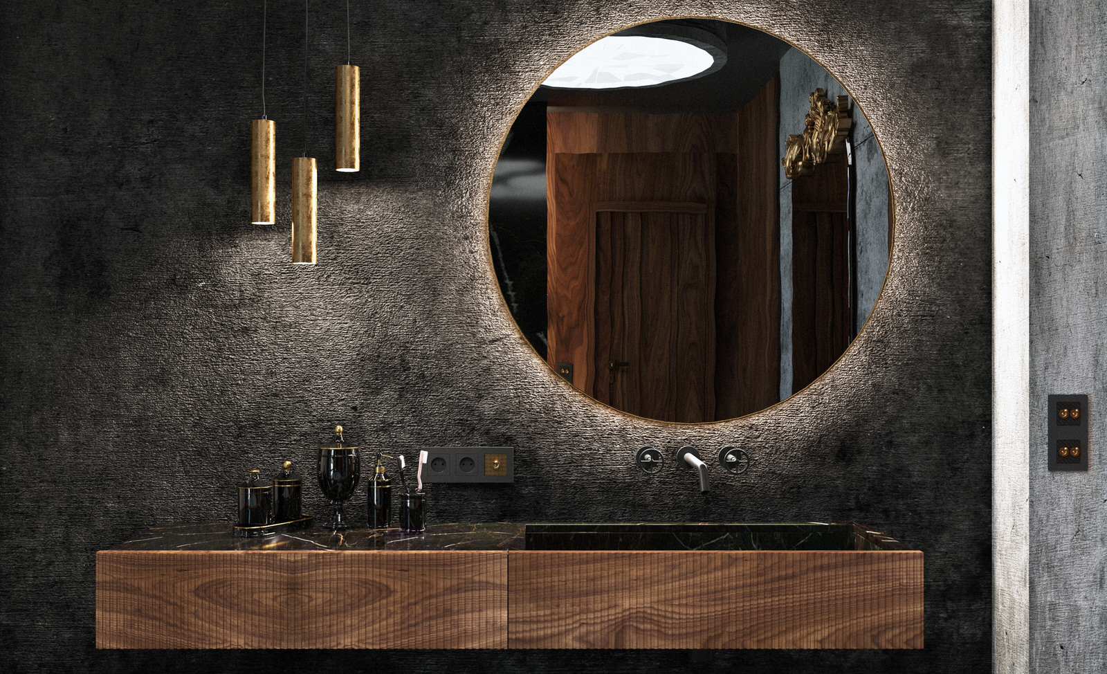 Ванная. Апартаменты для двоих в Доломитах, Италия.