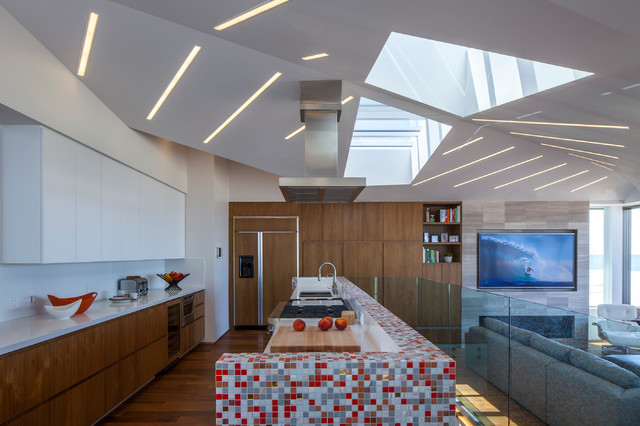 Silver Strand Beach House modern-kueche