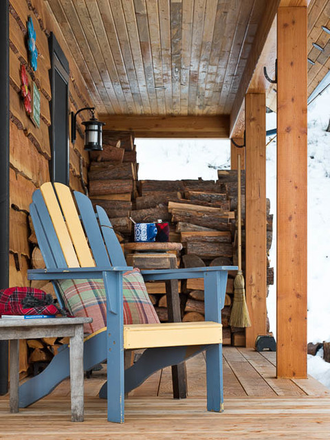 Rustic Cabin rustico-portico