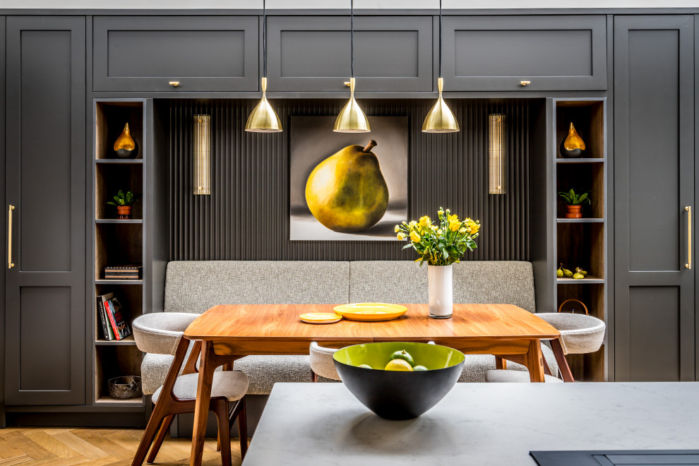 This is an example of an industrial dining room in London.