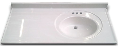 Bathroom Vanity Top Right Recessed Bowl Cultured Marble White 22 Bathroom Vanity Top Right Recessed Bowl Cultured Marble White