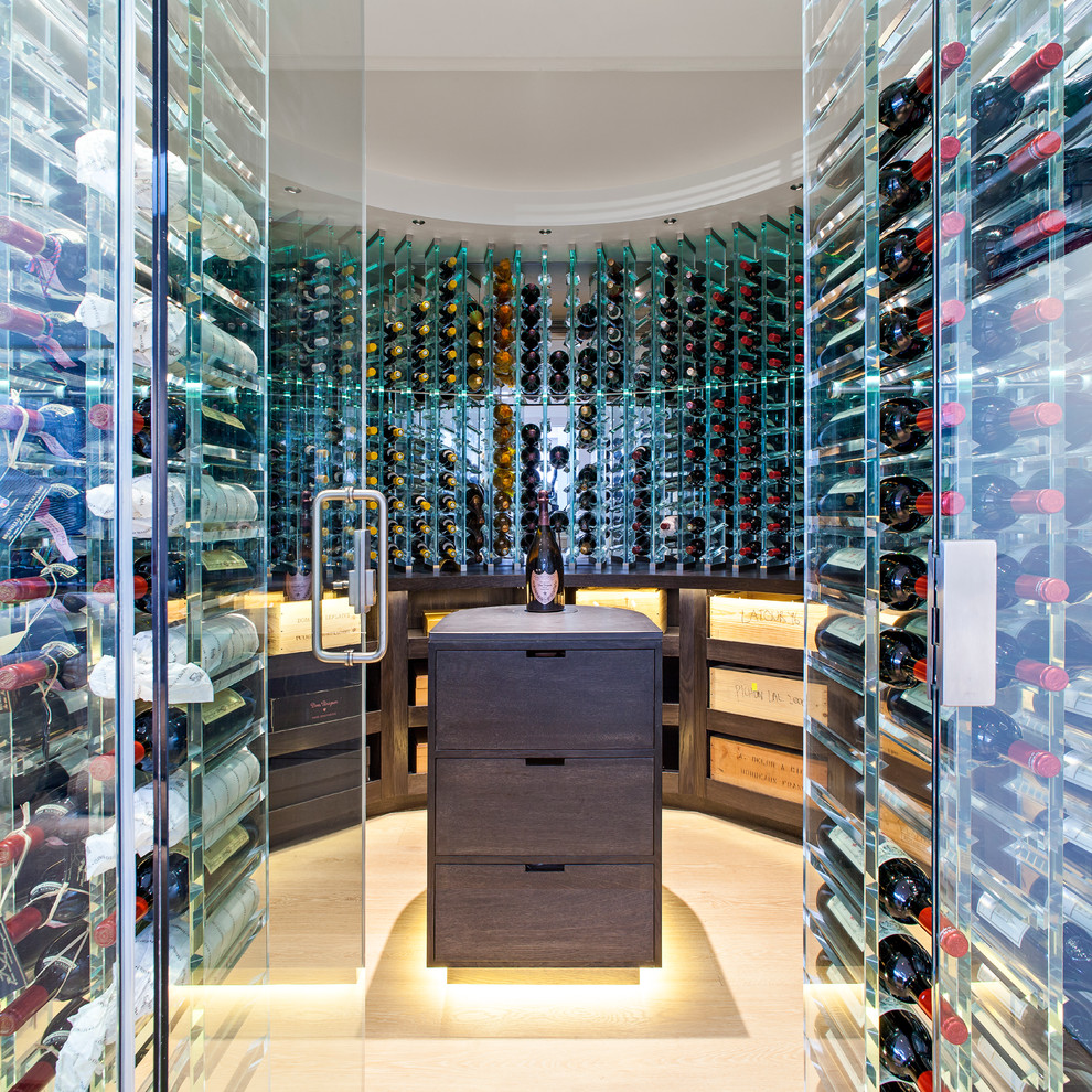 St Johns Wood Contemporary Wine Cellar London by Maxwell