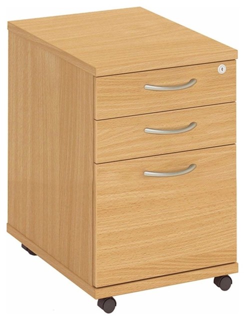 Modern Stylish Chest of Drawers, Painted Solid Wood, Top Lockable Drawers, Oak
