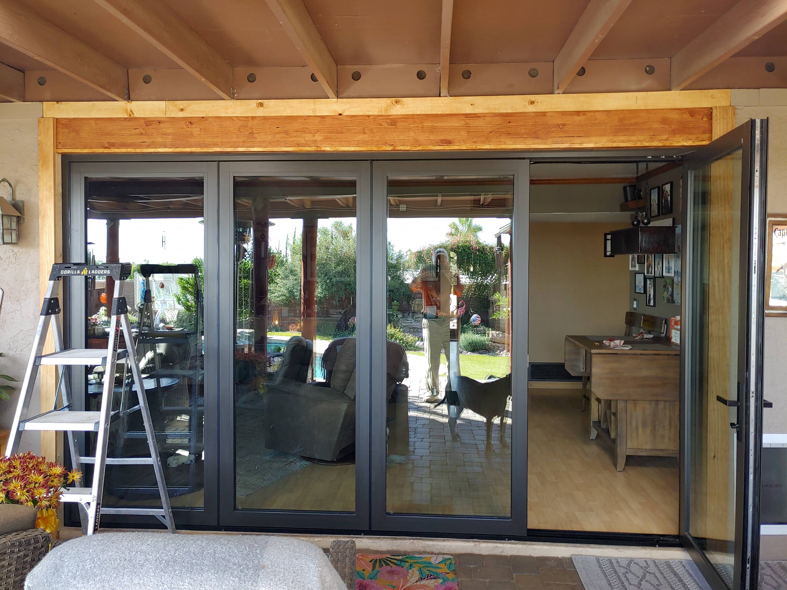 Panoramic Door to Tucson Resort Style Back Yard