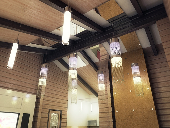 Проект интерьеров дома из бруса