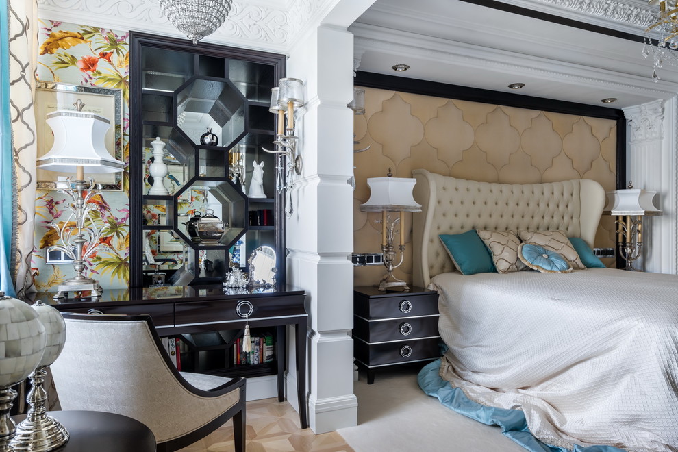 Интерьер квартиры в стиле современной классики с элементами Ар-Деко в Петербурге