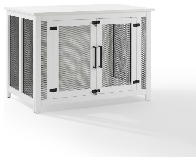 Dane Credenza Dog Crate Transitional Dog Kennels And Crates by Crosley Furniture Houzz