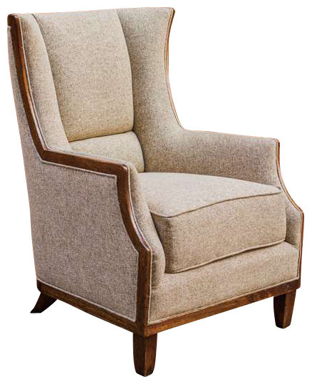 Uttermost Burbank Tweed Wing Chair