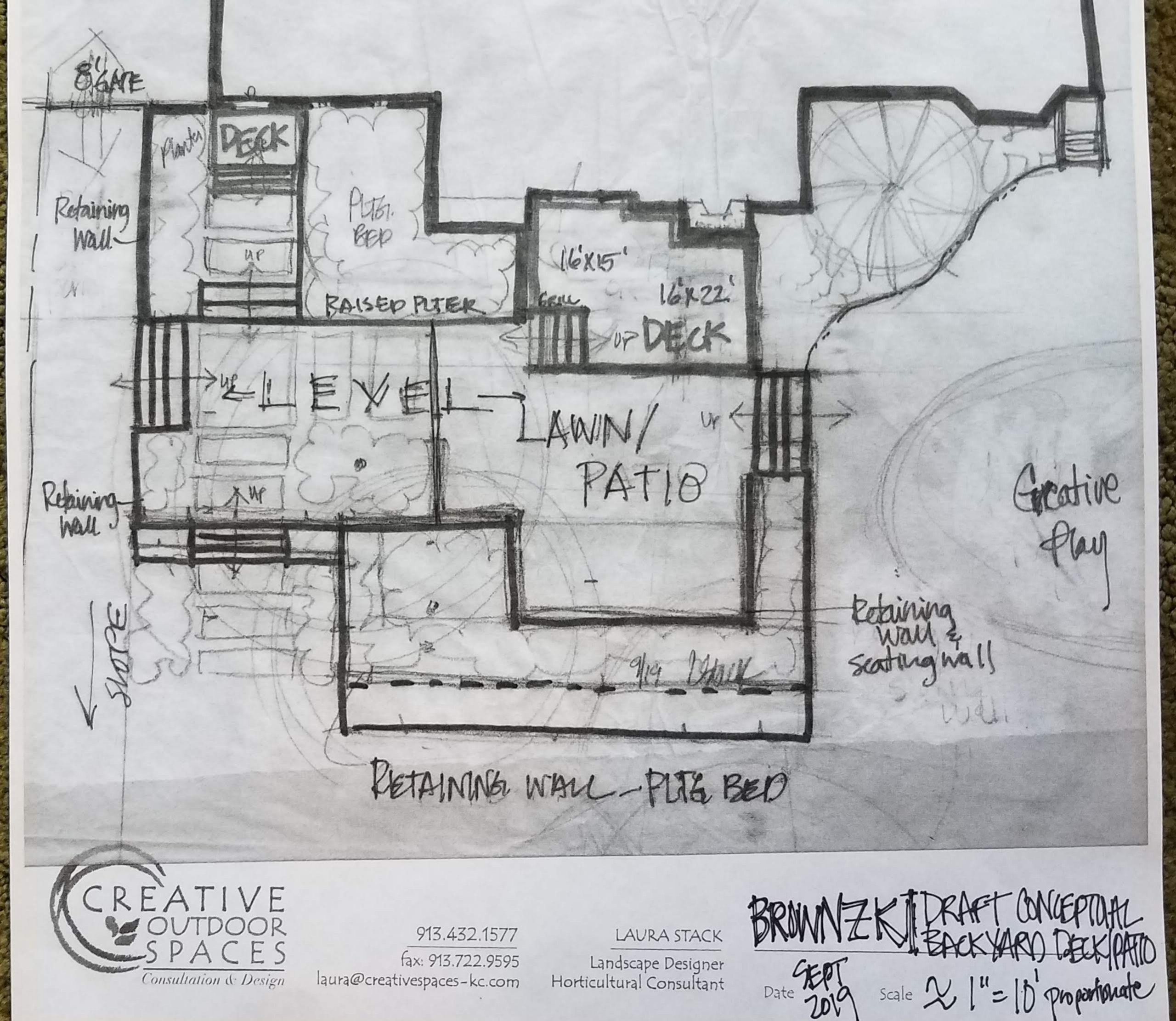 Conceptual Design for Multi Terraced Outdoor Living