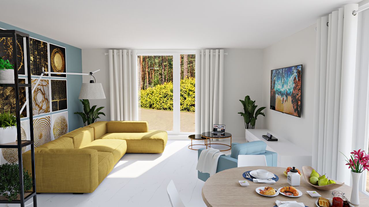 Гостиная, дневное освещение