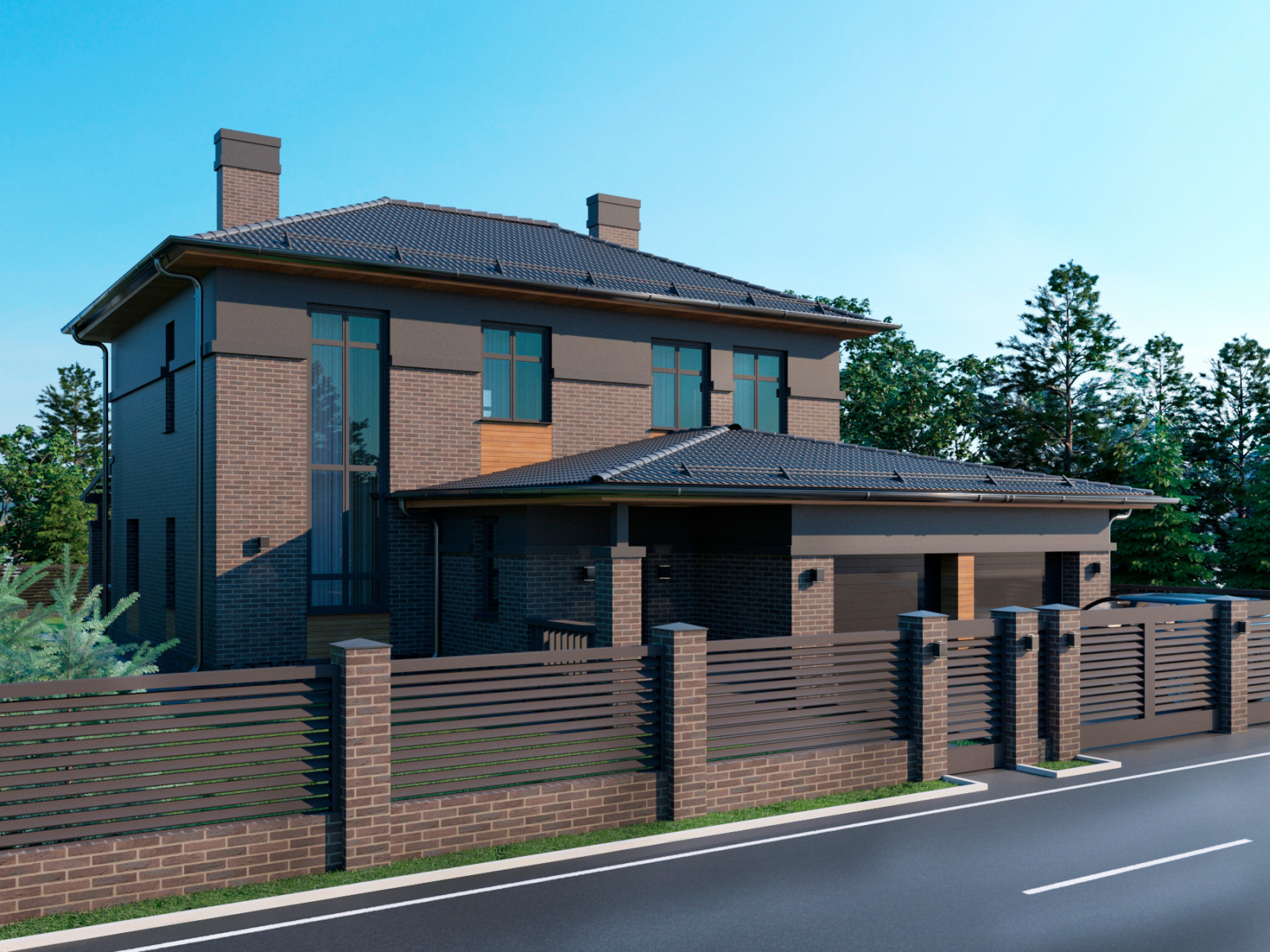 2-х этажный дом п.Ростоши