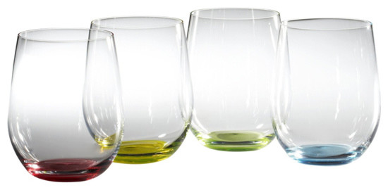 Riedel O Happy O Wine Tumblers Glasses Set Of 4 Traditional Wine Glasses By Chef S Arsenal Houzz