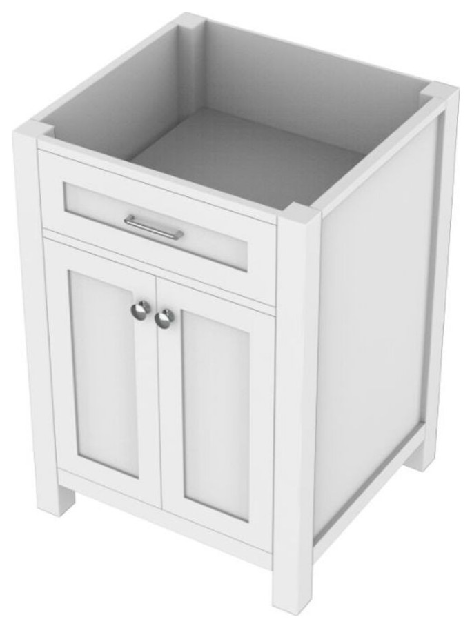 Norwalk 24" Vanity White With No Top - Transitional - Bathroom Vanities ...