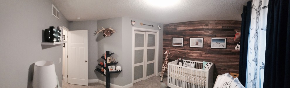 Design ideas for a modern nursery in Other.