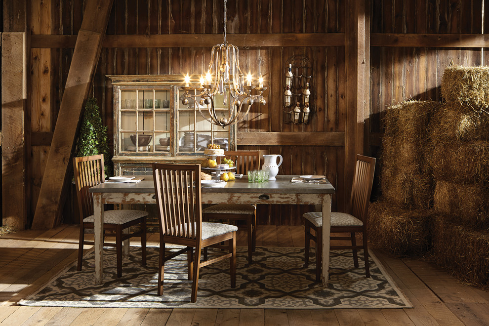 This is an example of a country dining room in Cleveland.