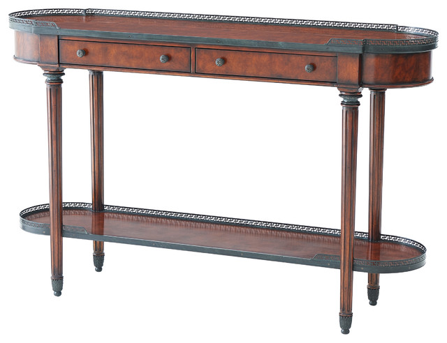Houzz Theodore Alexander The Rounded Console Table The Rounded Console Table Traditional Tables