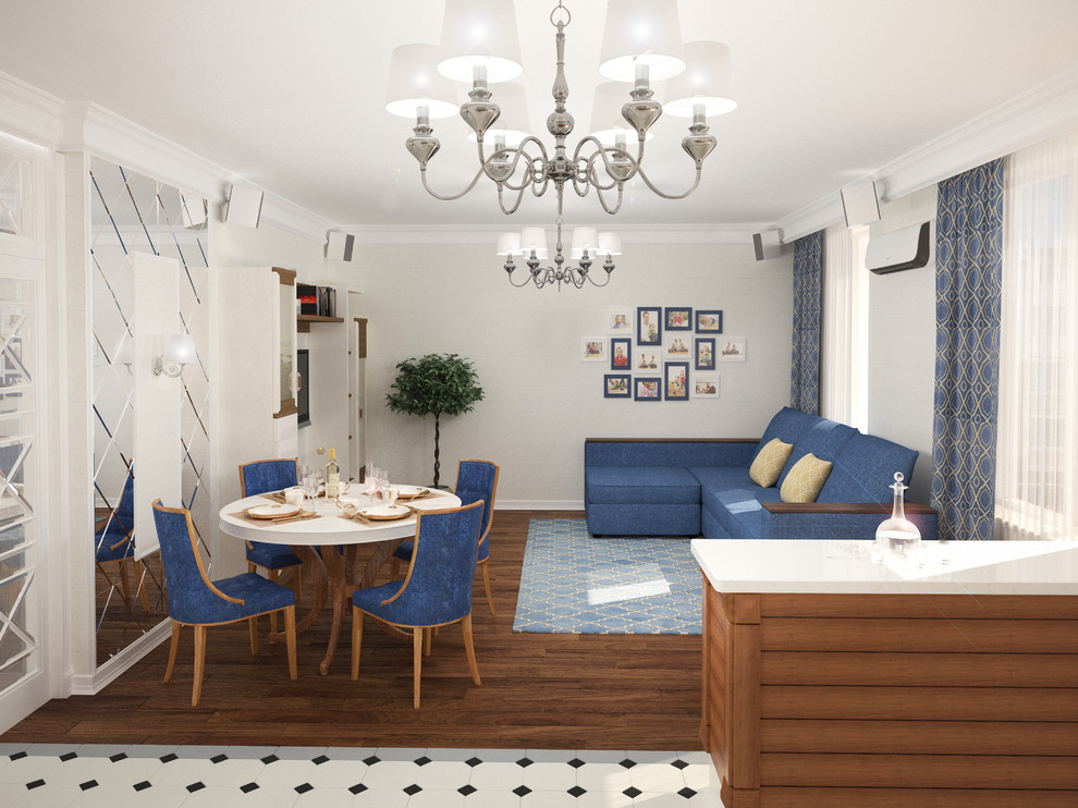 Средиземноморский стиль с веянием прованса 87 кв.м.