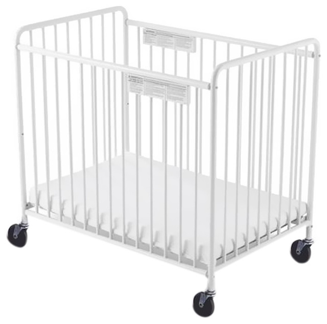 Foundations 4 Casters Chelsea Steel Child Care Crib Non Folding