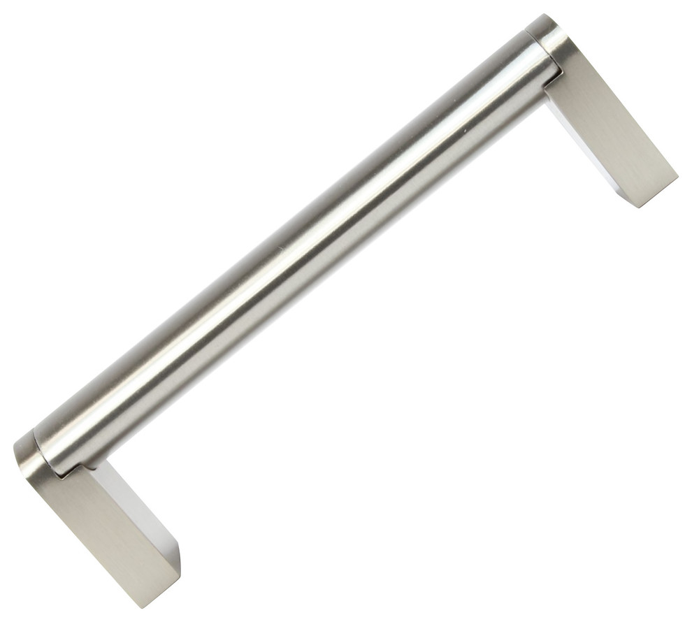 Slate Edition 3-3/4" Center Brushed Nickel Kitchen Cabinet Pull Length 4-1/16"