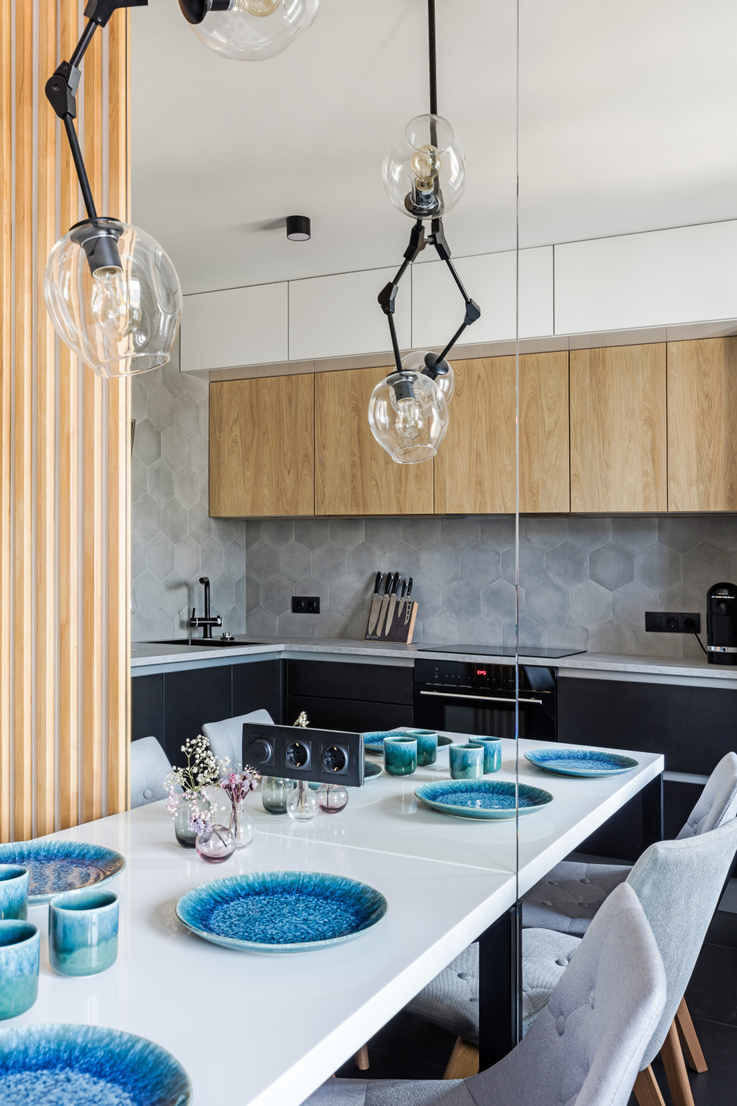 Черно-белый интерьер